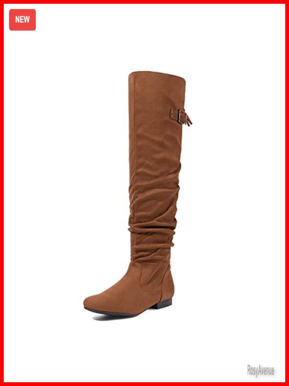 Women's Over the Knee Faux Suede Slouch Flat Thigh Boots Lace Up